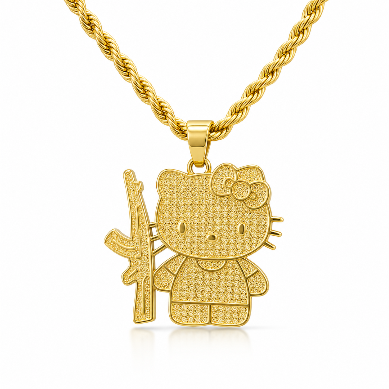 The Kitty With A K Chain Necklace