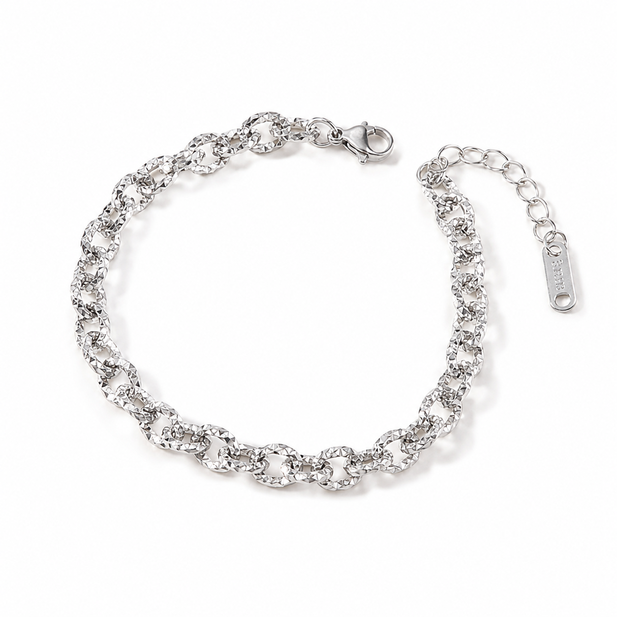 Crushed Link Bracelet