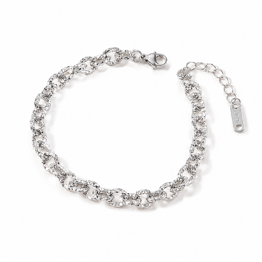 Crushed Link Bracelet