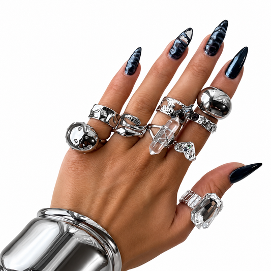 The Silver Muse Ring Stack
